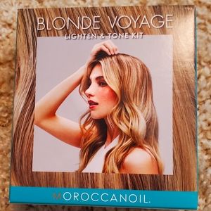 NEW MoroccanOil Blonde Voyage Lighten & Tone Kit Hair Shampoo Conditioner